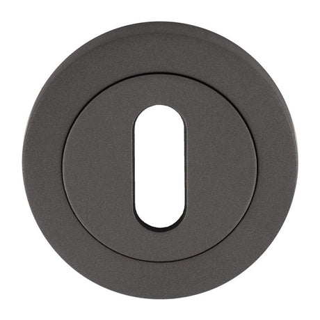 ESCUTCHEON - LOCK PROFILE ON CONCEALED FIX ROUND ROSE - Anthracite - EACH