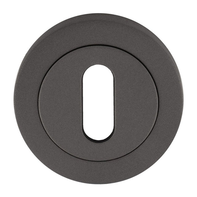 ESCUTCHEON - LOCK PROFILE ON CONCEALED FIX ROUND ROSE - Anthracite - EACH