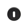 ESCUTCHEON - LOCK PROFILE ON CONCEALED FIX ROUND ROSE - MATT BLACK - EACH