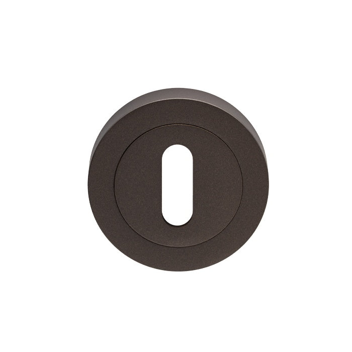 ESCUTCHEON - LOCK PROFILE ON CONCEALED FIX ROUND ROSE - MATT BRONZE - EACH