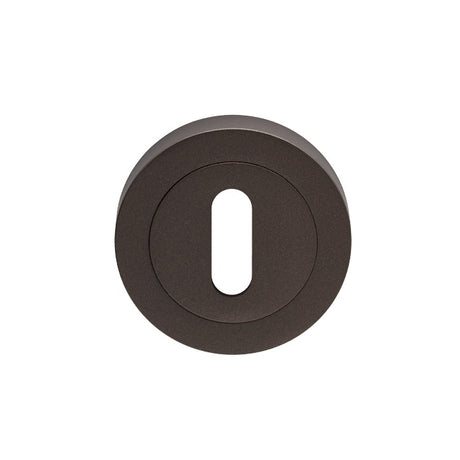 ESCUTCHEON - LOCK PROFILE ON CONCEALED FIX ROUND ROSE - MATT BRONZE - EACH