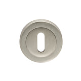 ESCUTCHEON - LOCK PROFILE ON CONCEALED FIX ROUND ROSE - SATIN NICKEL - EACH