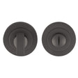 TURN & RELEASE ON CONCEALED FIX ROUND ROSE - Anthracite - SET
