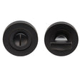 TURN & RELEASE ON CONCEALED FIX ROUND ROSE - MATT BLACK - SET