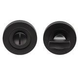 TURN & RELEASE ON CONCEALED FIX ROUND ROSE - MATT BLACK - SET