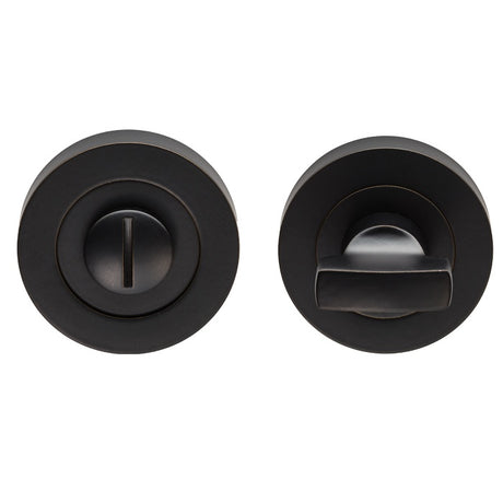 TURN & RELEASE ON CONCEALED FIX ROUND ROSE - MATT BLACK - SET