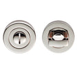 TURN & RELEASE ON CONCEALED FIX ROUND ROSE - POLISHED NICKEL - SET