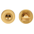 TURN & RELEASE ON CONCEALED FIX ROUND ROSE - SATIN BRASS - SET