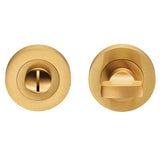 TURN & RELEASE ON CONCEALED FIX ROUND ROSE - SATIN BRASS - SET