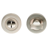 TURN & RELEASE ON CONCEALED FIX ROUND ROSE - SATIN NICKEL - SET