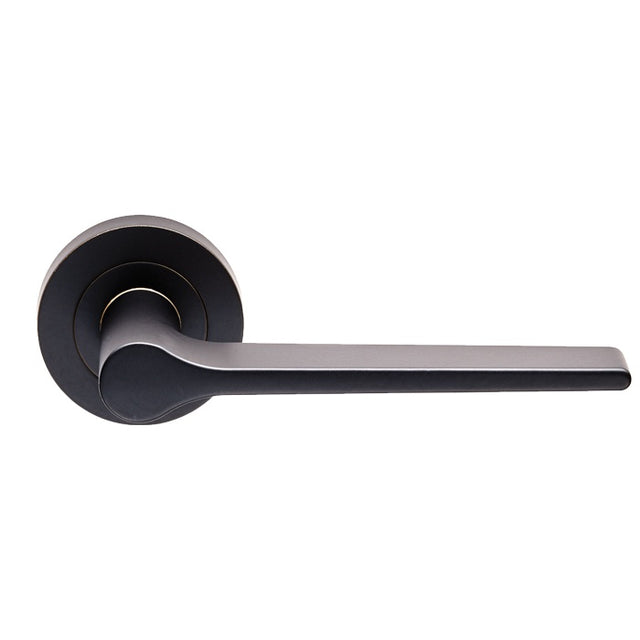 VELINO LEVER ON CONCEALED FIX ROUND ROSE - MATT BLACK - PAIR