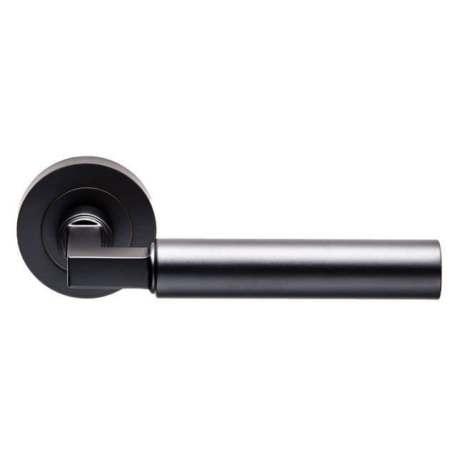 AMIATA LEVER ON CONCEALED FIX ROUND ROSE - MATT BLACK - PAIR