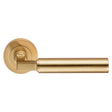 AMIATA LEVER ON CONCEALED FIX ROUND ROSE - SATIN BRASS - PAIR