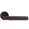 MASANO LEVER ON CONCEALED FIX ROUND ROSE - MATT BRONZE - PAIR