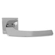 KATANA LEVER ON CONCEALED FIX PUSH-ON SQUARE ROSE - POLISHED CHROME - PAIR