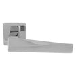 BORDO LEVER ON CONCEALED FIX PUSH-ON SQUARE ROSE - POLISHED CHROME - PAIR