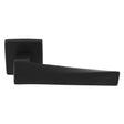BORDO LEVER ON CONCEALED FIX PUSH-ON SQUARE ROSE - MATT BLACK - PAIR
