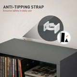 HOMCOM 260 Narrow CD Storage Unit - Grey