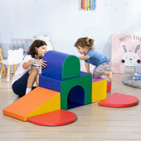 HOMCOM Seven-Piece Kids Soft Playset, for Toddlers - Multicoloured