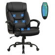 Executive Chair with 6 Point Massage and Adjustable High Back-Black