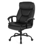 Executive Chair with 6 Point Massage and Adjustable High Back-Black