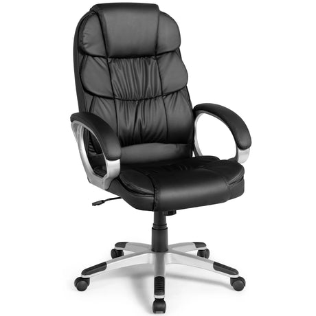 Ergonomic Leather Chair with Adjustable Height for Office