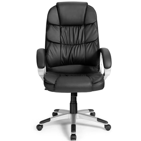 Ergonomic Leather Chair with Adjustable Height for Office