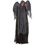 HOMCOM 6.3" Grim Reaper Halloween Animatronic, with Glowing Eyes