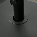 Outsunny Garden Parasol Base Holder, 43kg Water or 60kg Sand Filled, Outdoor Market Umbrella Stand Weight with Wheels and Brakes, Black