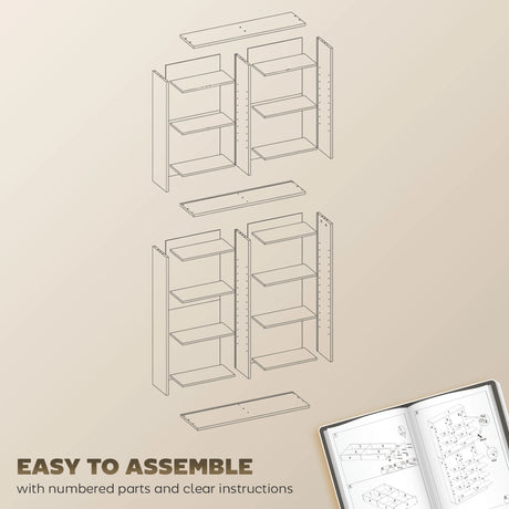 HOMCOM 640 CD Storage Tower - Black