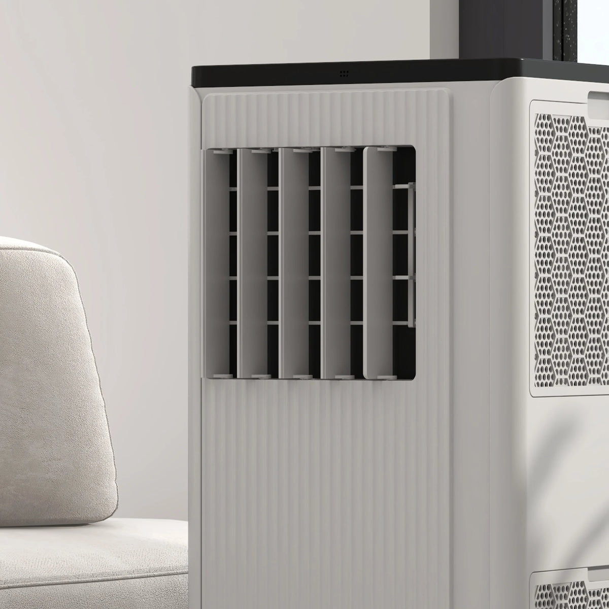 HOMCOM 9,000 BTU App-Controlled Mobile Air Conditioner, 20m2 Radius - White