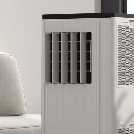 HOMCOM 9,000 BTU App-Controlled Mobile Air Conditioner, 20m2 Radius - White