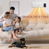 HOMCOM 2000W Wall-Mounted Heater, 18-45C Temperature, White