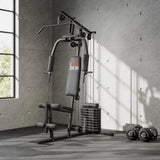 HOMCOM Multifunction Home Gym Machine, with 45kg Weight Stacks, for Strength Training