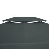 Outsunny Gazebo Roof Replacement, for 3 x 4m Frames - Grey