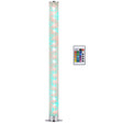 HOMCOM RGB Floor Lamp, Dimmable Corner Lamp with Remote Control & 16 Colours Effects, LED Modern Mood Lighting for Living Room Bedroom Gaming Room, Max Power 5W