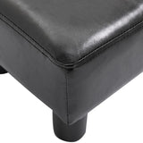 HOMCOM  Footstool Footrest Small Seat Foot Rest Chair Ottoman Home Office with Legs 40 x 30 x 24cm, Black