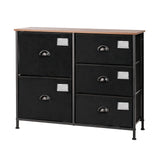 5-Drawer Storage Dresser for Bedroom Closet Entryway-Black