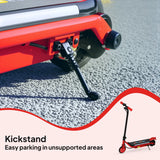 AIYAPLAY Electric Scooter for Kids Aged 6-14 Years, with Colourful Lights, Red