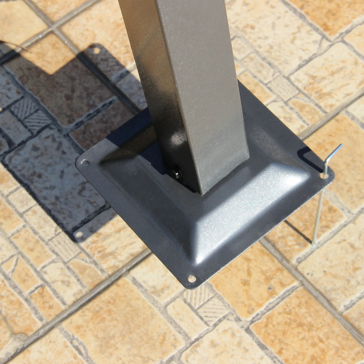 Outsunny 3.5 Sliding Pergola Canopy Metal Pergola Retractable Canopy for Garden Shade, Grey