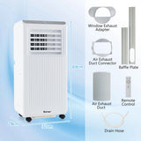 7000 BTU Portable Air Conditioner for Rooms up to 250m2-White