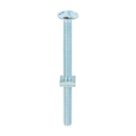 100 x TIMCO Roofing Bolts & Square Nuts Silver - M6 x 80