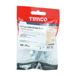 4 x TIMCO Carriage Bolts DIN603 & Hex Full Nut DIN934 Silver - M8 x 50