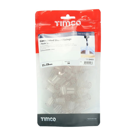 50 x TIMCO Corrugated Sheet Spacer - 15.0 x 19