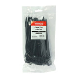 100 x TIMCO Cable Ties Black - 4.8 x 160