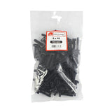 100 x TIMCO Cable Ties Black - 8.0 x 40