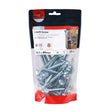 30 x TIMCO Coach Screws Hex Head Silver  - 10.0 x 80