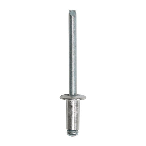 500 x TIMCO Rivets Dome Head Aluminium - 4.8 x 10