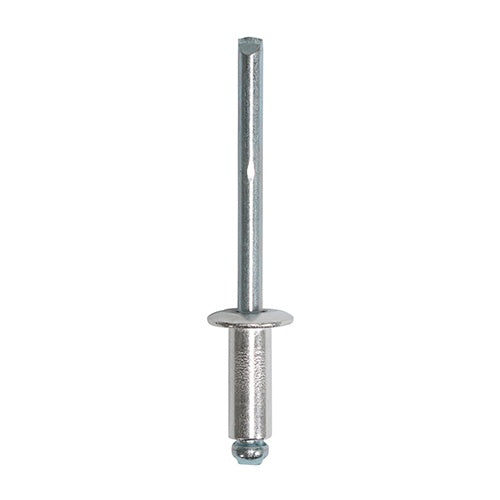 500 x TIMCO Rivets Dome Head Aluminium - 4.8 x 12