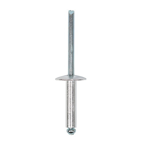 250 x TIMCO Rivets Flange Head Aluminium - 4.8 x 20